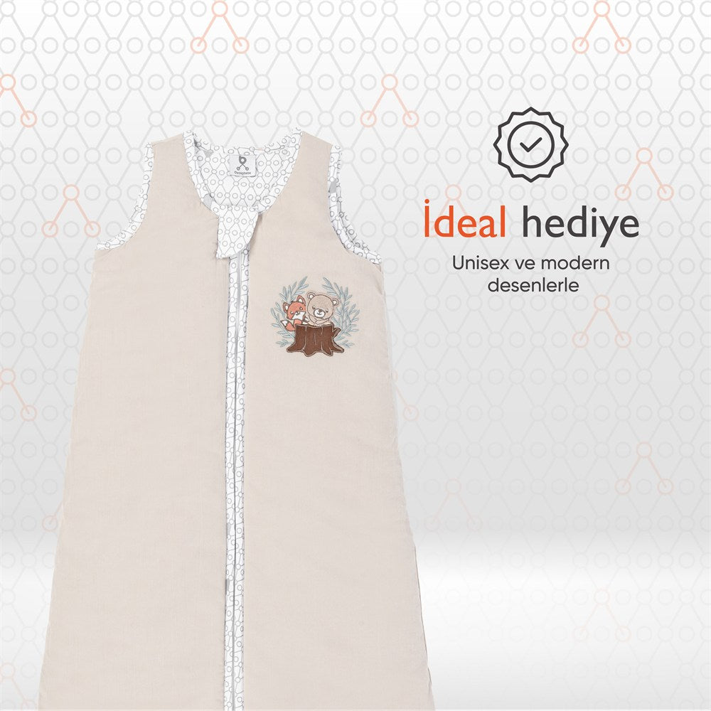 Gezenbebe Hero Nakışlı Bebek Uyku Tulumu (90cm) Teddy
