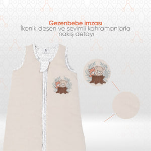 Gezenbebe Hero Nakışlı Bebek Uyku Tulumu (90cm) Teddy