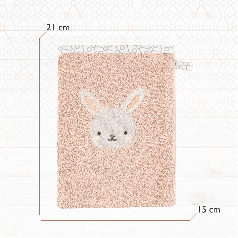 Gezenbebe Hero Nakışlı Bebek ve Çocuk Banyo Kesesi Bunny
