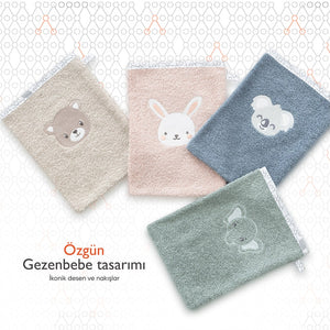 Gezenbebe Hero Nakışlı Bebek ve Çocuk Banyo Kesesi Bunny