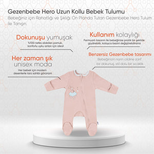 Gezenbebe Hero Uzun Kollu Bebek Tulumu Bunny