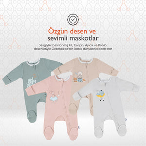 Gezenbebe Hero Uzun Kollu Bebek Tulumu Bunny