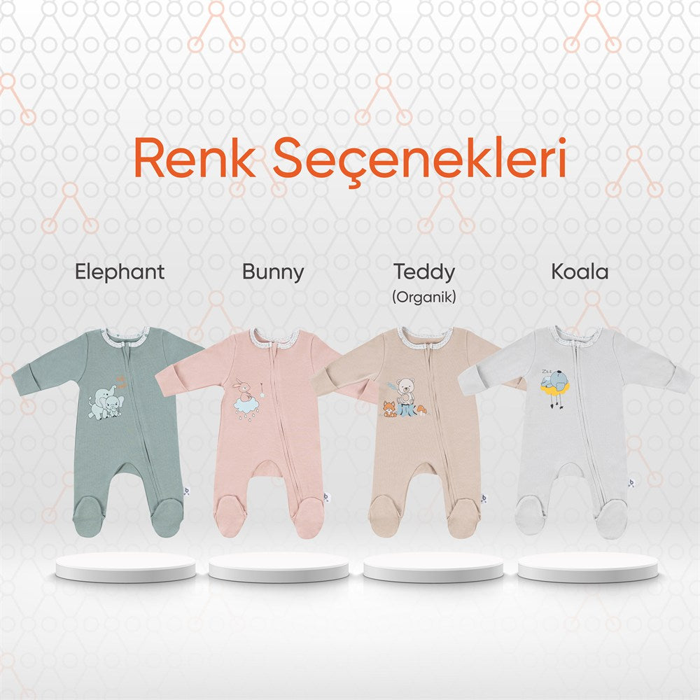 Gezenbebe Hero Uzun Kollu Bebek Tulumu Bunny