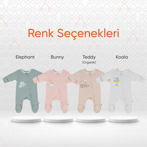 Gezenbebe Hero Uzun Kollu Bebek Tulumu Bunny