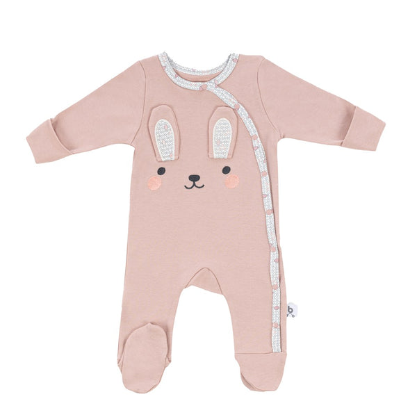 Gezenbebe Hero Uzun Kollu Nakışlı Bebek Tulumu Bunny