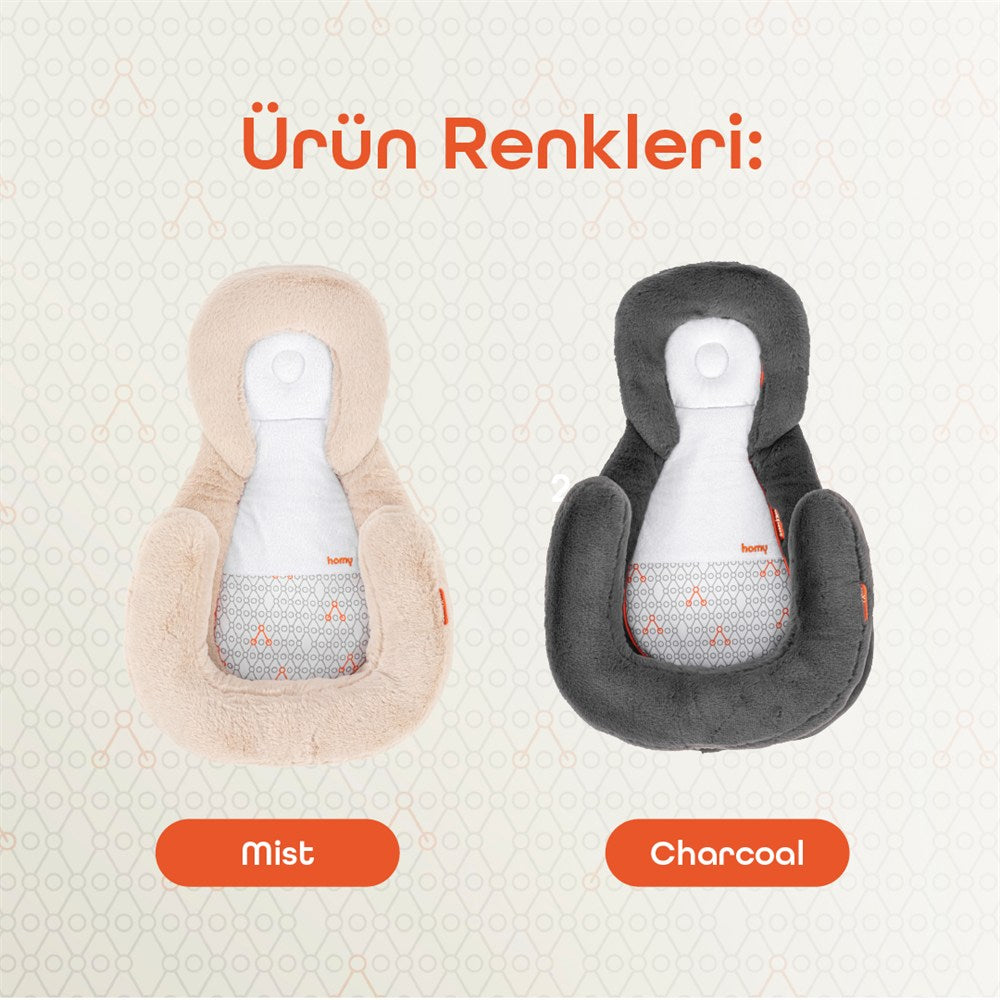 Gezenbebe Homy Taşınabilir Yenidoğan Yatağı Charcoal