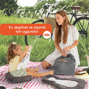 Gezenbebe Homy Taşınabilir Yenidoğan Yatağı Charcoal