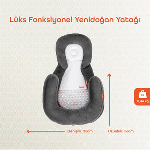 Gezenbebe Homy Taşınabilir Yenidoğan Yatağı Charcoal