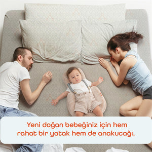 Gezenbebe Homy Taşınabilir Yenidoğan Yatağı Charcoal