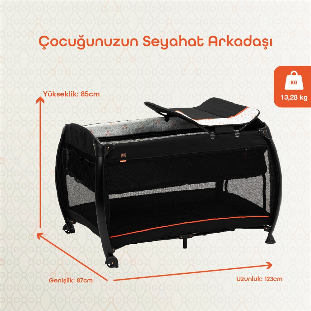 Gezenbebe Joy Oyun Parkı & Seyahat Yatağı - Charcoal