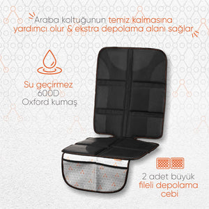 Gezenbebe Kalın Pedli Araba Koltuk Koruyucu