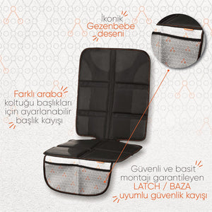 Gezenbebe Kalın Pedli Araba Koltuk Koruyucu