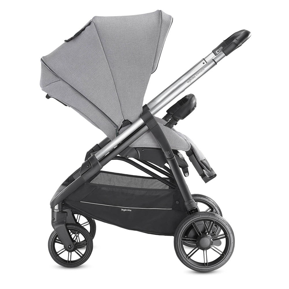 Inglesina Aptica Tek El Tek Hamle ile Katlanıp Açılan Çift Yön Bebek Arabası - Silk Grey