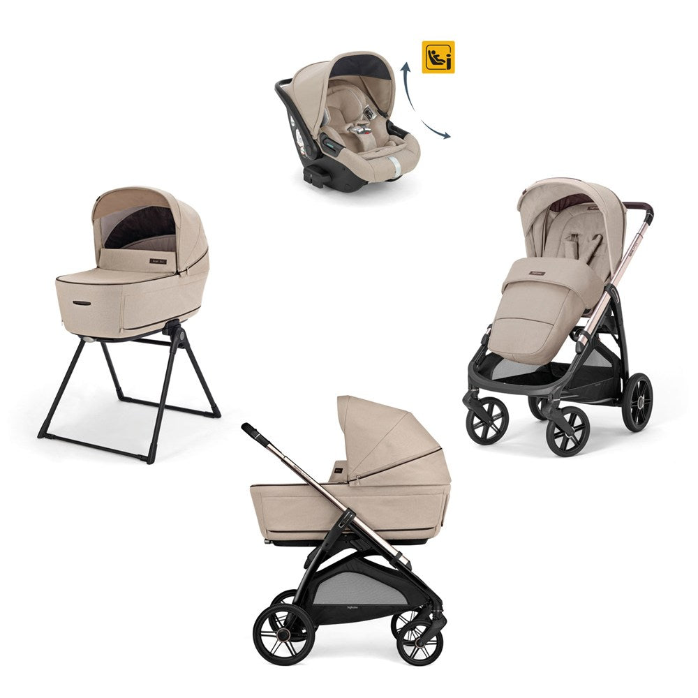 Inglesina Aptica Glam Bebek Arabası & Darwin Recline Ana Kucaklı 4'lü Sistem - Pashmina Beige