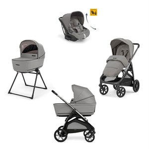 Inglesina Aptica Glam Bebek Arabası & Darwin Recline Ana Kucaklı 4'lü Sistem - Platinum Grey