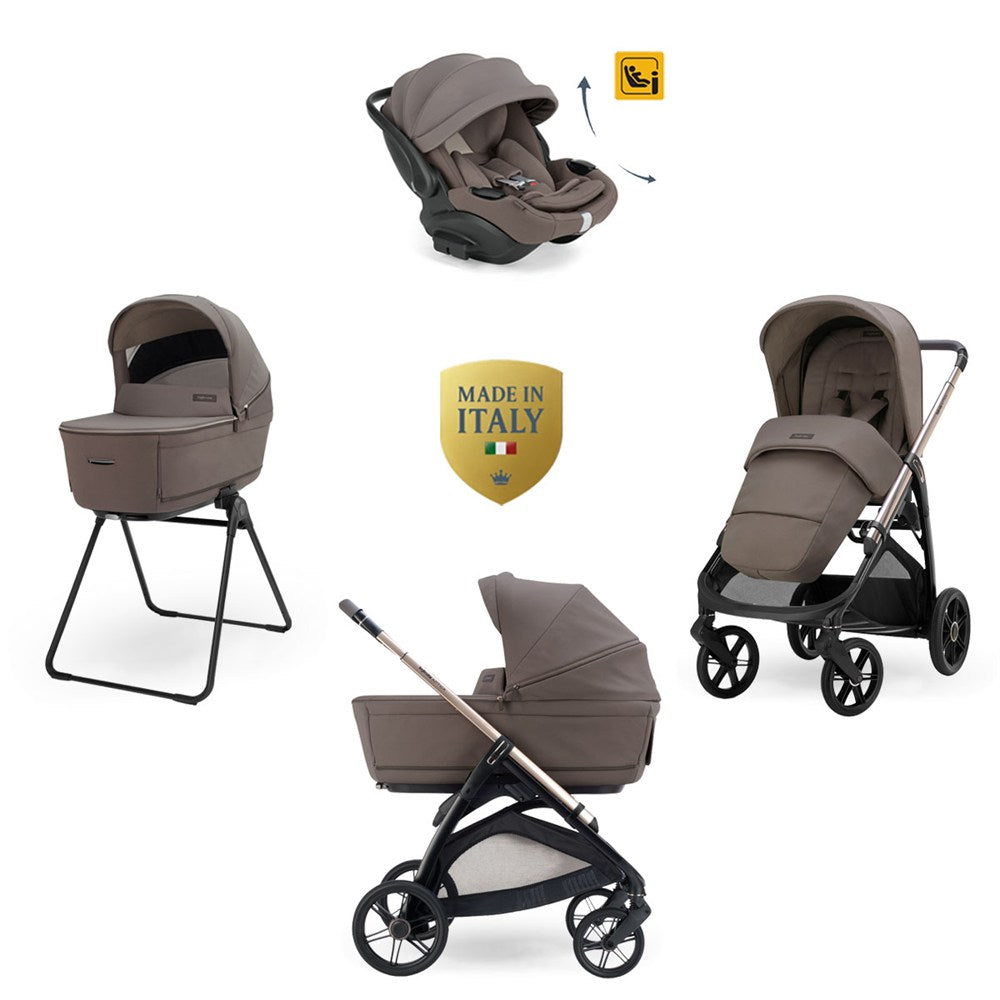 Inglesina Aptica Glam Bebek Arabası & Darwin Recline Evo Ana Kucaklı 4'lü Sistem - Essence Mokka
