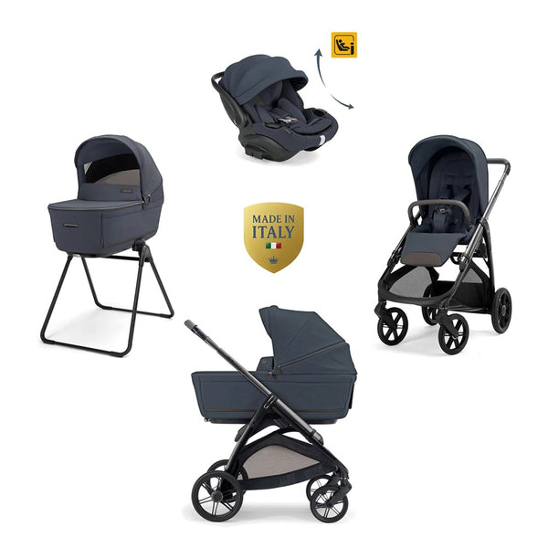 Inglesina Aptica Glam Bebek Arabası & Darwin Recline Evo Ana Kucaklı 4'lü Sistem - Sapphire Blue