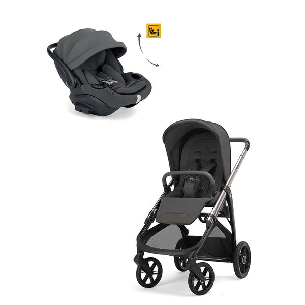 Inglesina Aptica Glam Bebek Arabası Yatabilen Darwin Recline Evo Ana Kucağı Hediyeli - Marble Greyy