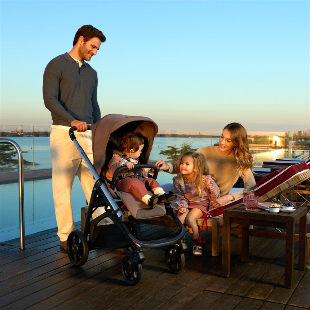 Inglesina Aptica Glam Bebek Arabası Yatabilen Darwin Recline Evo Ana Kucağı Hediyeli - Sapphire Blue