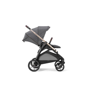 Inglesina Aptica Glam Tek El ile Açılabilen Çift Yön Bebek Arabası Yatabilen Ana Kucağı Baza 3lü Set - Velvet Grey
