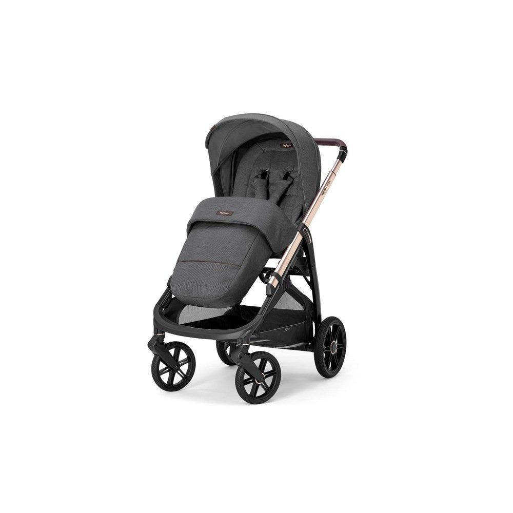 Inglesina Aptica Glam Tek El ile Açılabilen Çift Yön Bebek Arabası Yatabilen Ana Kucağı Baza 3lü Set - Velvet Grey