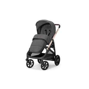 Inglesina Aptica Glam Tek El ile Açılabilen Çift Yön Bebek Arabası Yatabilen Ana Kucağı Baza 3lü Set - Velvet Grey