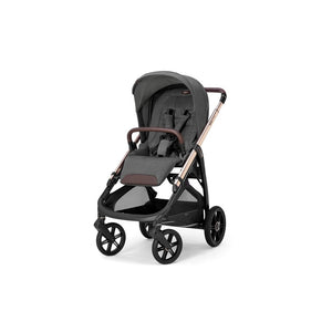 Inglesina Aptica Glam Tek El ile Açılabilen Çift Yön Bebek Arabası Yatabilen Ana Kucağı Baza 3lü Set - Velvet Grey