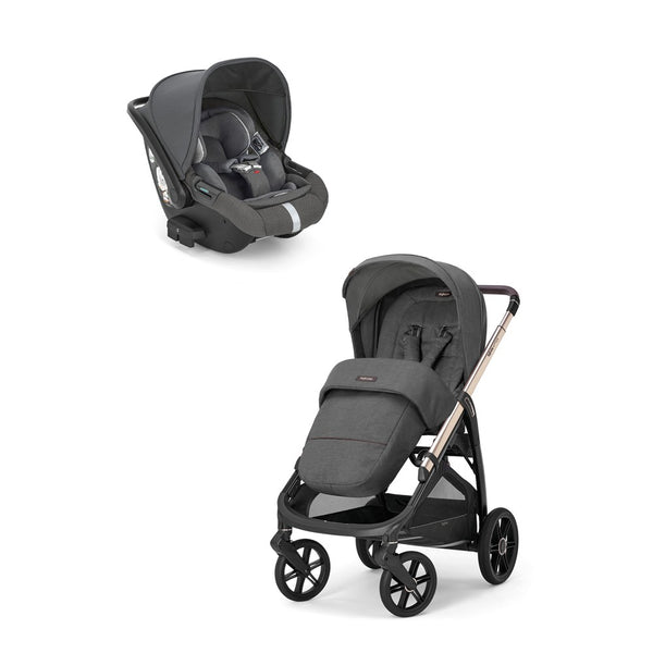 Inglesina Aptica Glam Tek El Tek Hamle ile Katlanıp Açılan Çift Yön Bebek Arabası Ana Kucağı Hediyeli - Velvet Grey