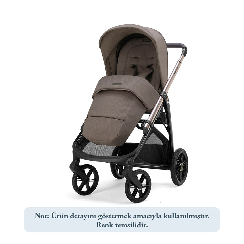 Inglesina Aptica Glam Tek El Tek Hamle ile Katlanıp Açılan Çift Yön Bebek Arabası - Crystal Grey