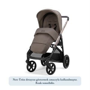 Inglesina Aptica Glam Tek El Tek Hamle ile Katlanıp Açılan Çift Yön Bebek Arabası - Crystal Grey