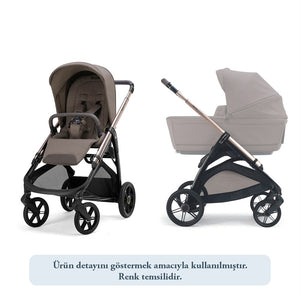 Inglesina Aptica Glam Tek El Tek Hamle ile Katlanıp Açılan Çift Yön Bebek Arabası - Sapphire Blue