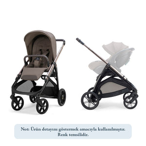 Inglesina Aptica Glam Tek El Tek Hamle ile Katlanıp Açılan Çift Yön Bebek Arabası - Sapphire Blue