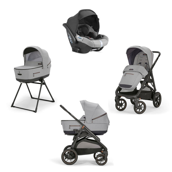 Inglesina Aptica XT Bebek Arabası & Darwin Ana Kucaklı, Portbebeli, Stantlı, 4'lü Sistem - Horizon Grey