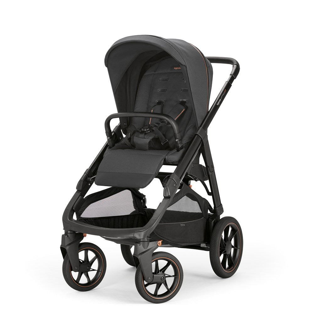 Inglesina Aptica XT Bebek Arabası & Darwin Ana Kucaklı, Portbebeli, Stantlı, 4'lü Sistem - Magnet Grey