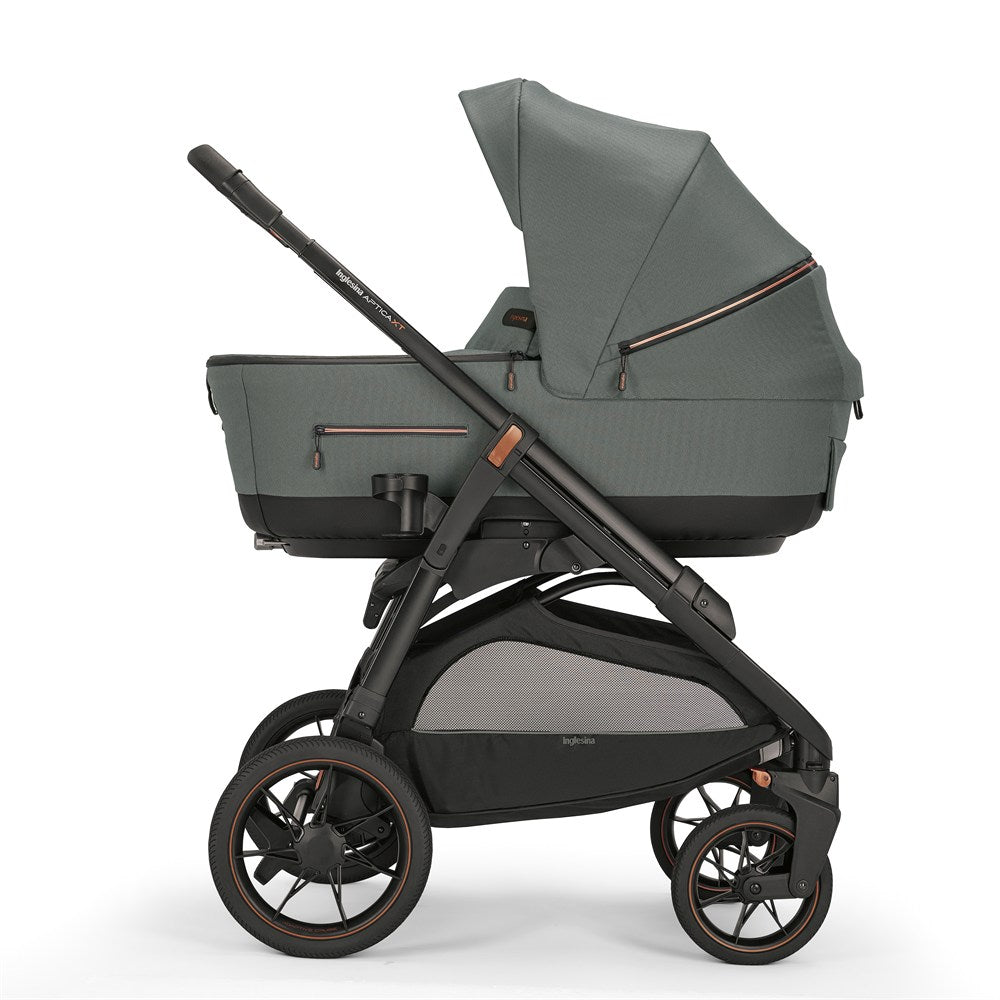 Inglesina Aptica XT Bebek Arabası & Darwin Ana Kucaklı, Portbebeli, Stantlı, 4'lü Sistem - Taiga Green