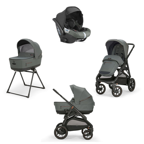 Inglesina Aptica XT Bebek Arabası & Darwin Ana Kucaklı, Portbebeli, Stantlı, 4'lü Sistem - Taiga Green