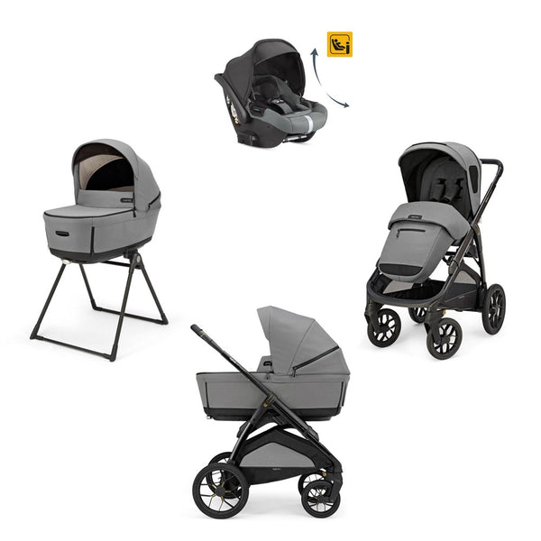 Inglesina Aptica XT Glam Bebek Arabası & Darwin Recline Ana Kucaklı 4'lü Sistem - Canyon Grey