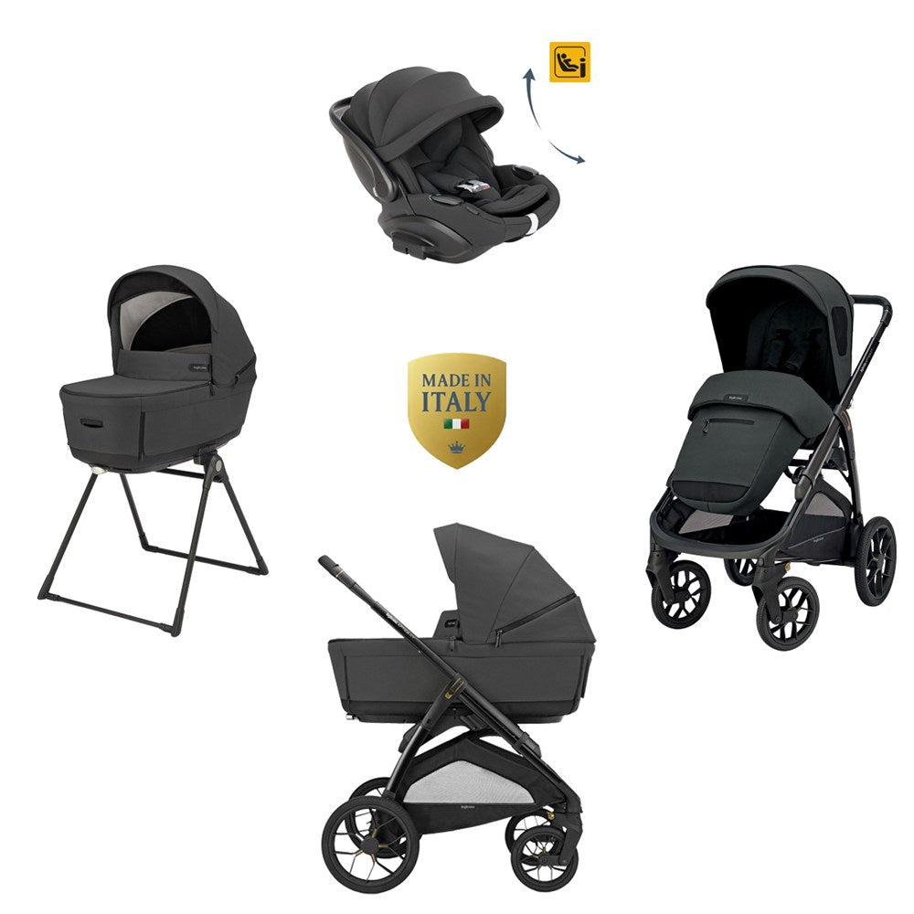 Inglesina Aptica XT Glam Bebek Arabası Darwin Recline Evo 4'lü Sistem - Magnet Grey