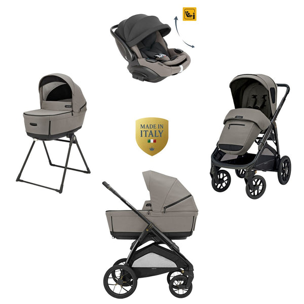 Inglesina Aptica XT Glam Bebek Arabası Darwin Recline Evo 4'lü Sistem - Tundra Beige