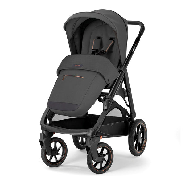 Inglesina Aptica XT Glam Tek El Tek Hamle ile Katlanıp Açılan Çift Yön Bebek Arabası - Magnet Grey