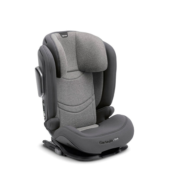 Inglesina Cartesio i-Size Isofix Oto Koltuğu 100-150 cm (3-12 Yaş) 7 Kademe Baş Desteği - Stone Grey