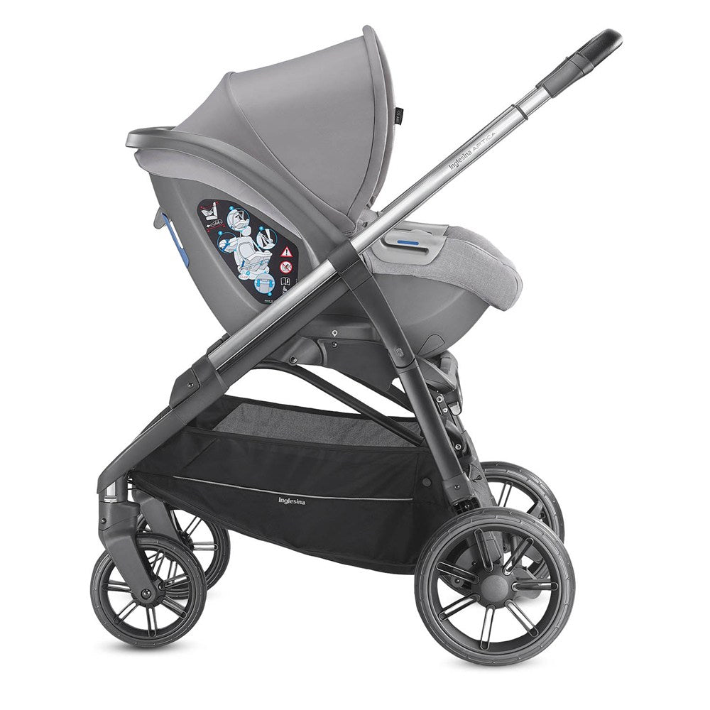 Inglesina Darwin Infant i-Size Gr 0+ Bebek Ana Kucağı ve Oto Koltuğu 40-75 cm - Silk Grey