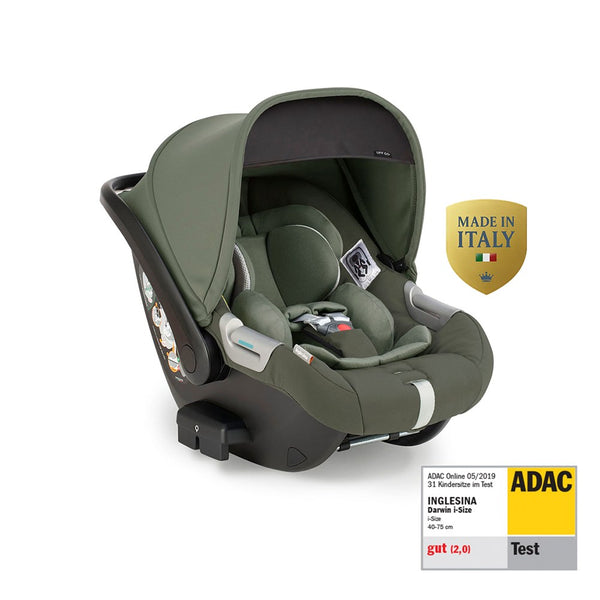 Inglesina Darwin Infant i-Size Gr 0+ Bebek Ana Kucağı ve Oto Koltuğu 40-75 cm - Loft Green