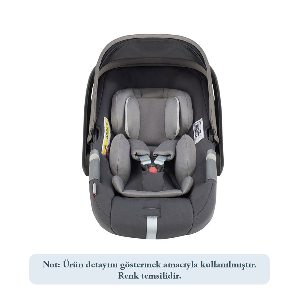 Inglesina Darwin Infant i-Size Gr 0+ Bebek Ana Kucağı ve Oto Koltuğu 40-75 cm - Studio Grey