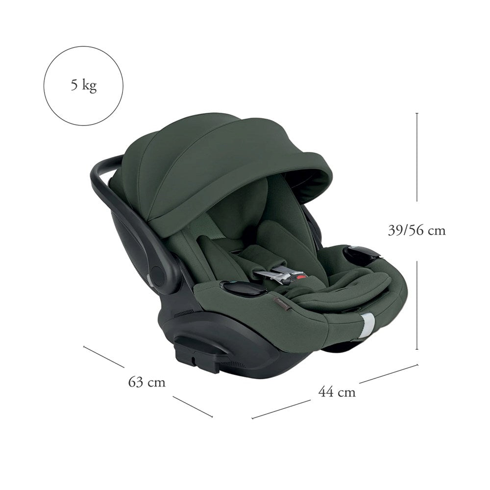 Inglesina Darwin Infant Recline Evo i-Size Gr 0+ Yatırılabilen Bebek Ana Kucağı ve Oto Koltuğu 40-87 cm - Ivy Green