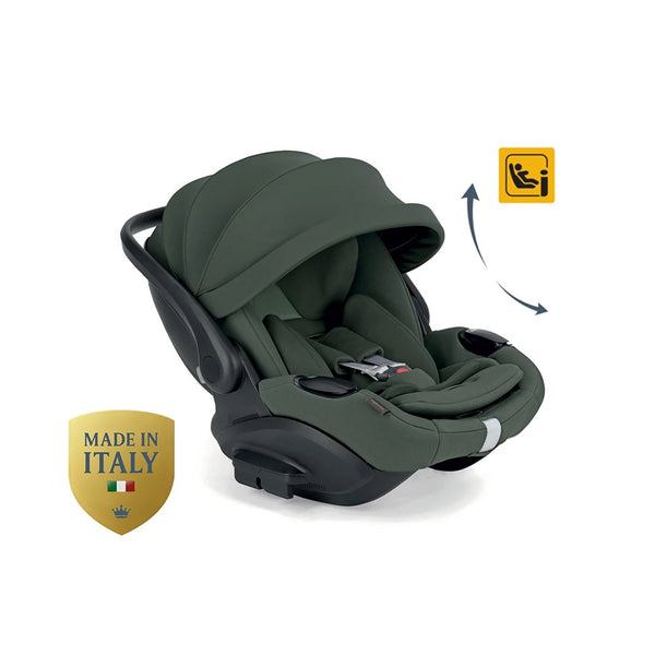 Inglesina Darwin Infant Recline Evo i-Size Gr 0+ Yatırılabilen Bebek Ana Kucağı ve Oto Koltuğu 40-87 cm - Ivy Green