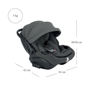 Inglesina Darwin Infant Recline Evo i-Size Gr 0+ Yatırılabilen Bebek Ana Kucağı ve Oto Koltuğu 40-87 cm - Marble Grey