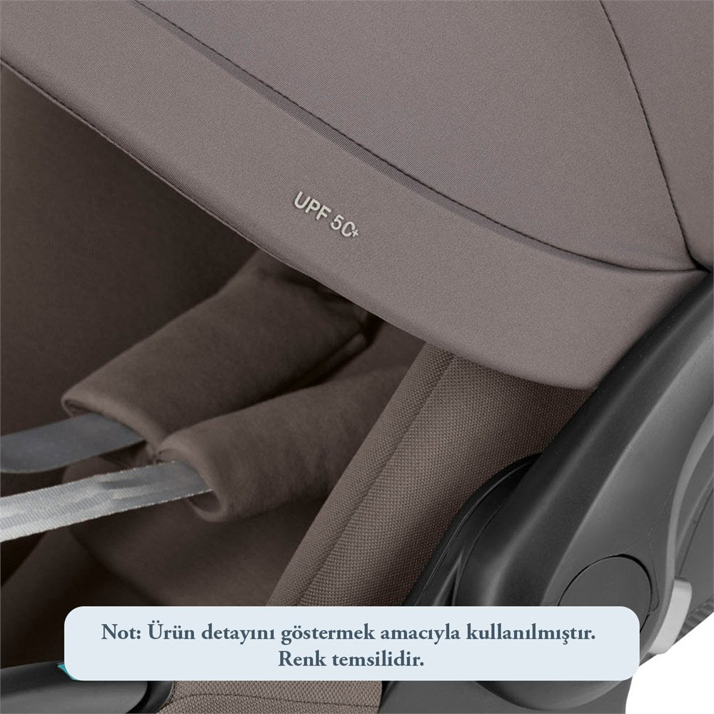 Inglesina Darwin Infant Recline Evo i-Size Gr 0+ Yatırılabilen Bebek Ana Kucağı ve Oto Koltuğu 40-87 cm - Marble Grey