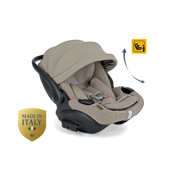 Inglesina Darwin Infant Recline Evo i-Size Gr 0+ Yatırılabilen Bebek Ana Kucağı ve Oto Koltuğu 40-87 cm - Vicuna Beige