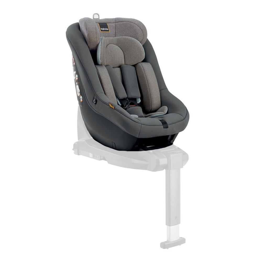 Inglesina Darwin Next Stage i-Size Bebek Oto Koltuğu 40-105 cm Çift Yön/360° Kullanım - Stone Grey